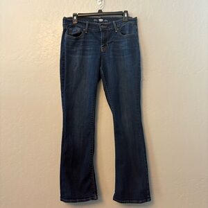 ⭐️Old Navy dark wash boot cut jeans size 8 short